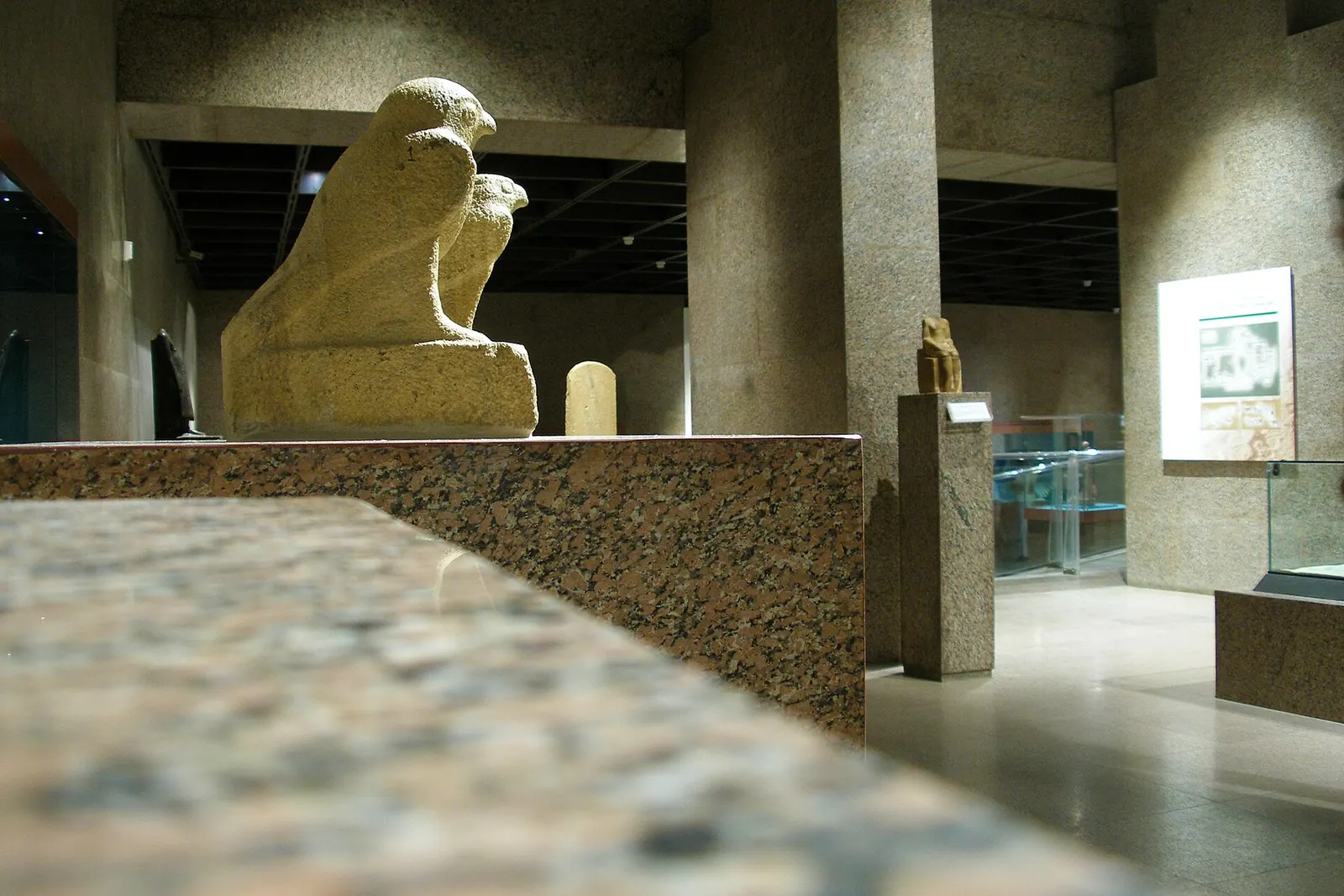 Museum gallery representing the final sequence of a visit